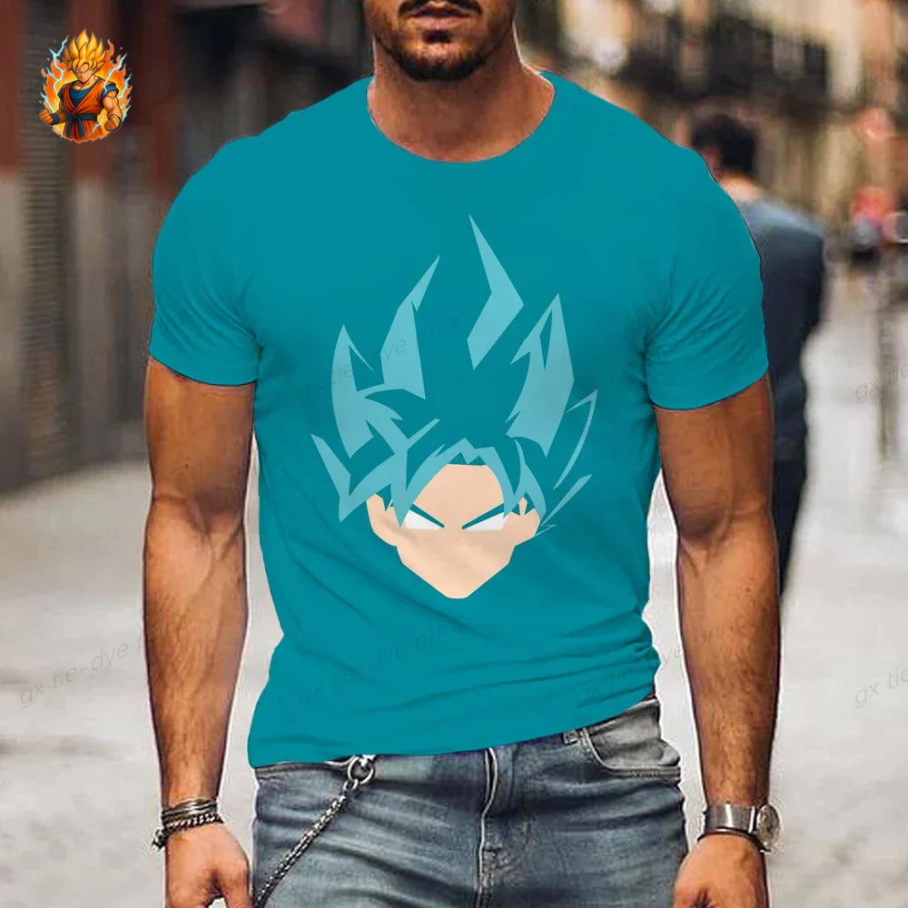 Dragon Ball Vegetto Saiyan tête bleue T-shirt-Ma boutique
