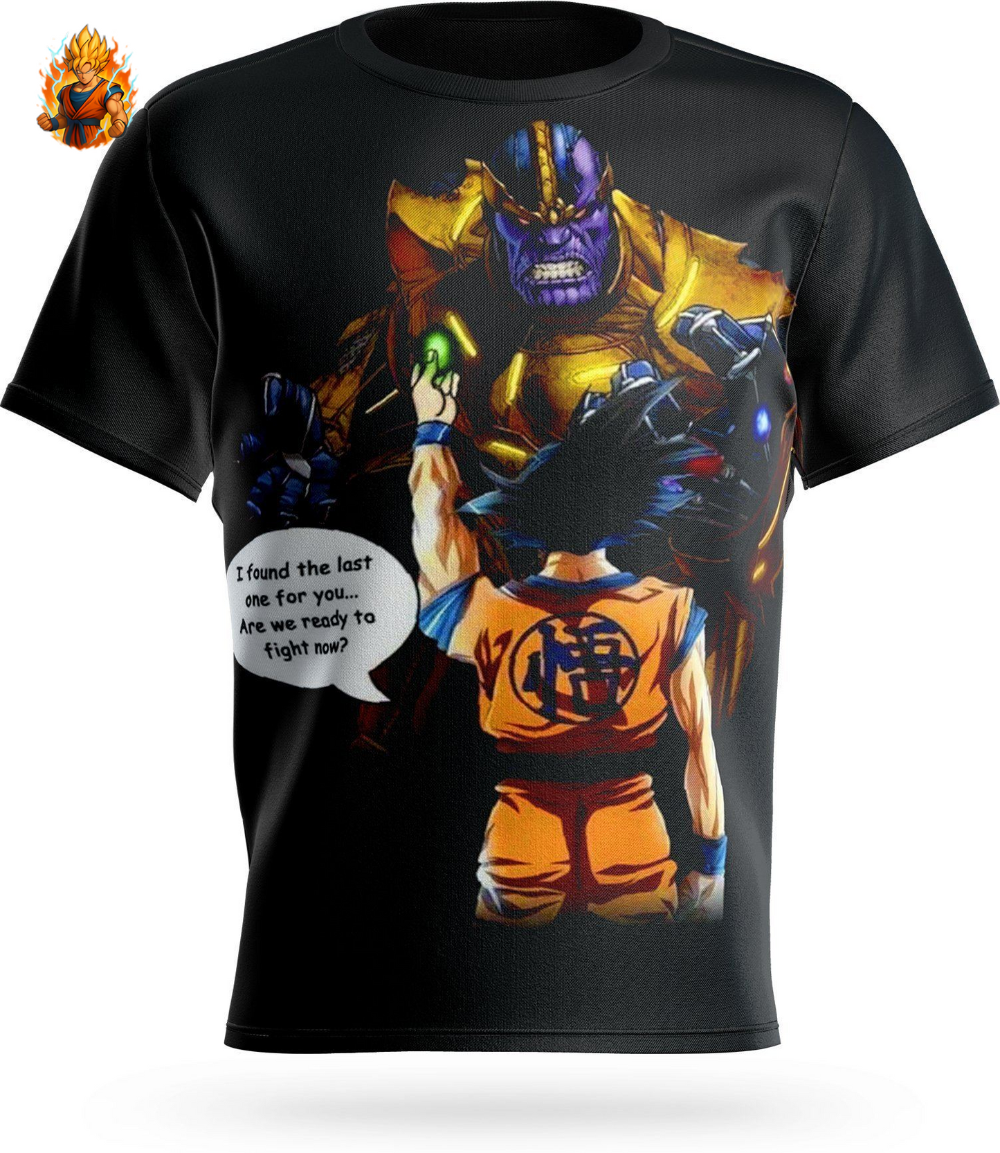 T-Shirt Dragon Ball Goku vs Thanos