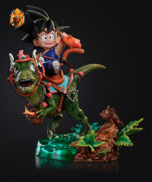 Figurine Goku et Dinosaure de Dragon Ball