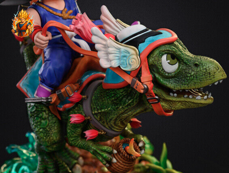 Figurine Goku et Dinosaure de Dragon Ball