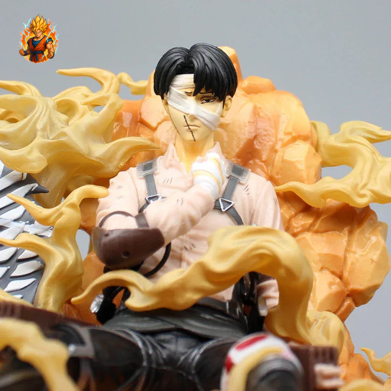 Figurine Attack on Titan - Levi est assis, blessé