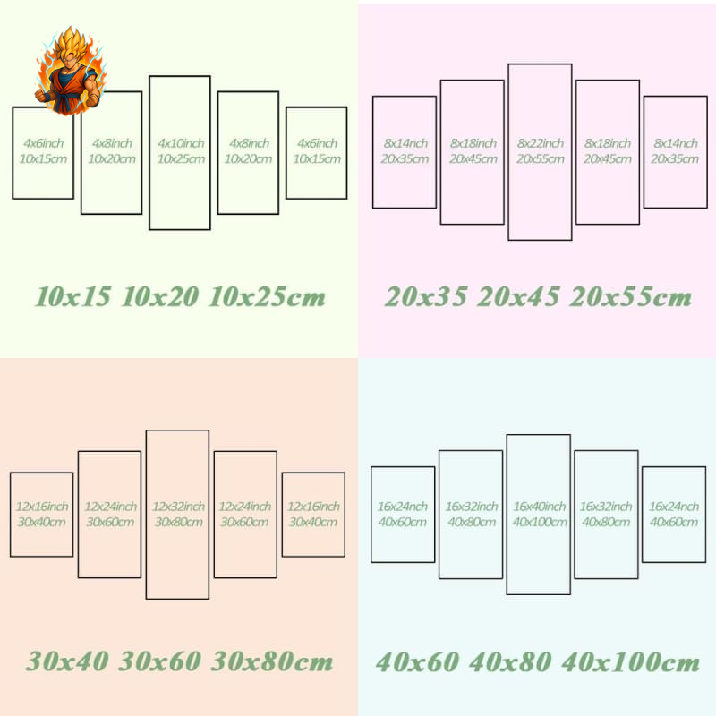 Tableaus de Shoto, Izuku et Bakugo - My Hero Academia