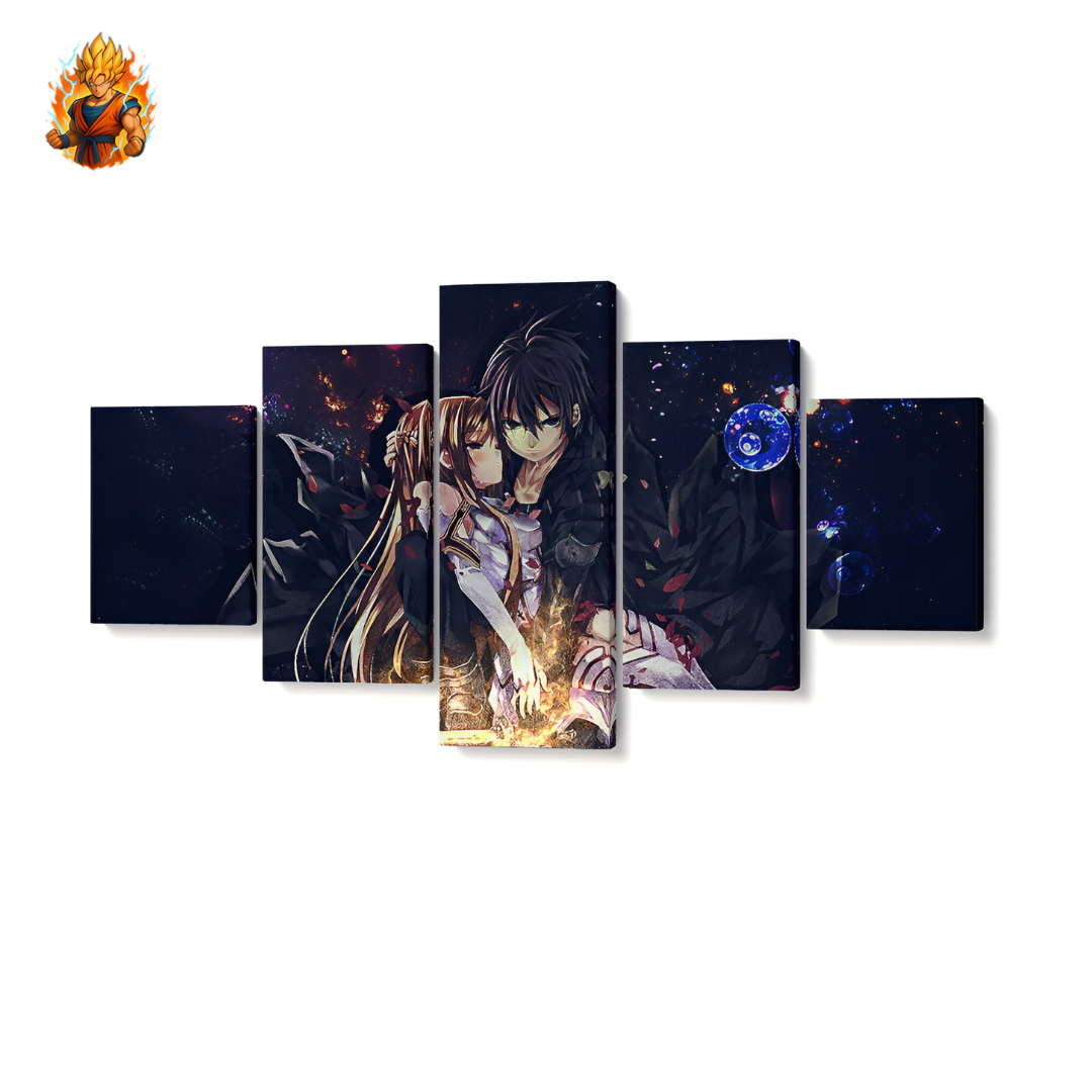 Peintures de Kirito et Asuna - Sword Art Online-Ma boutique