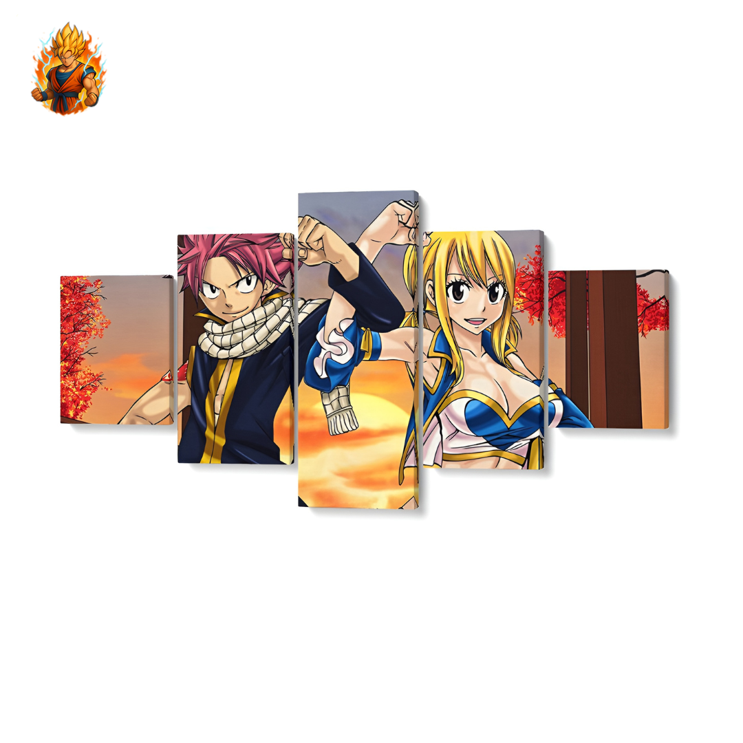 Natsu x Lucy-Peinture – Fairy Tail-Ma boutique