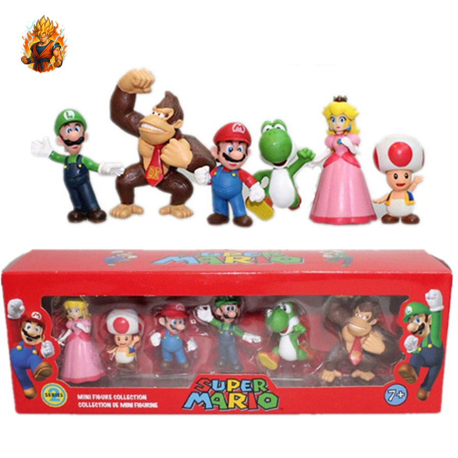 6 Figurines Mario - Lot 1