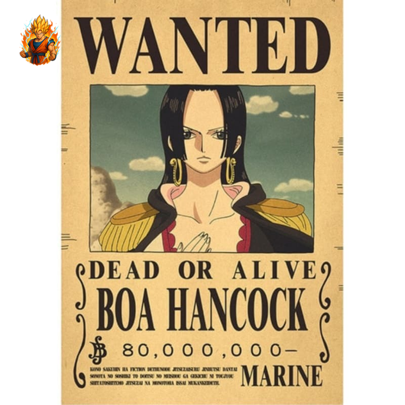 Affiche Recherchée Boa Hancock - One Piece-Ma boutique