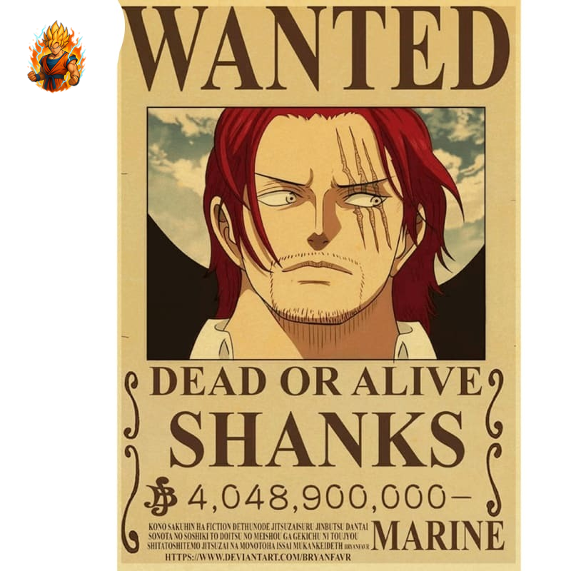 poster-wanted-shanks-one-piecetm-Ma boutique