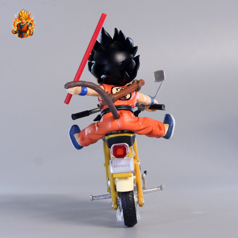 Figurine DBZ goku et Tortue Géniale en Moto