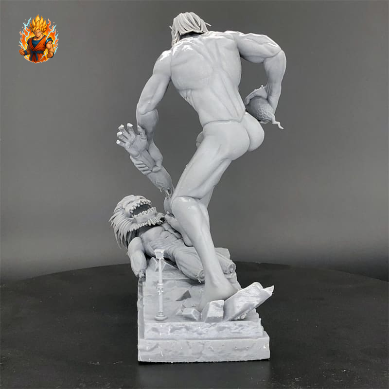 Figurine en résine Attack on Titan Attack on Titan vs Titan Mâchoire