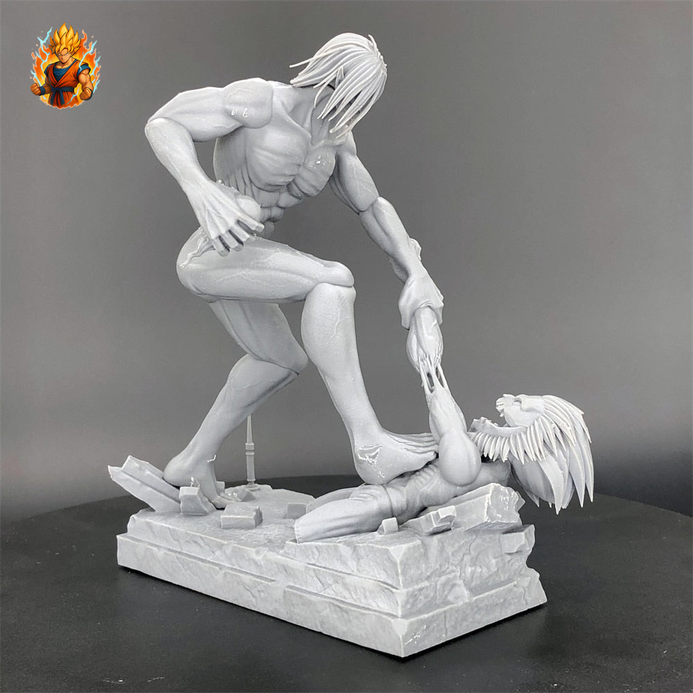 Figurine en résine Attack on Titan Attack on Titan vs Titan Mâchoire