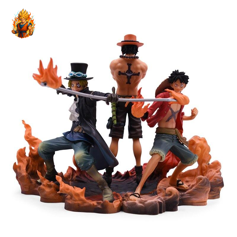 Figurine One Piece Luffy & Ace & Sabo (14-17cm)