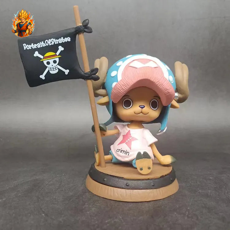 Figurine Tony Chopper avec drapeau - One Piece-Ma boutique