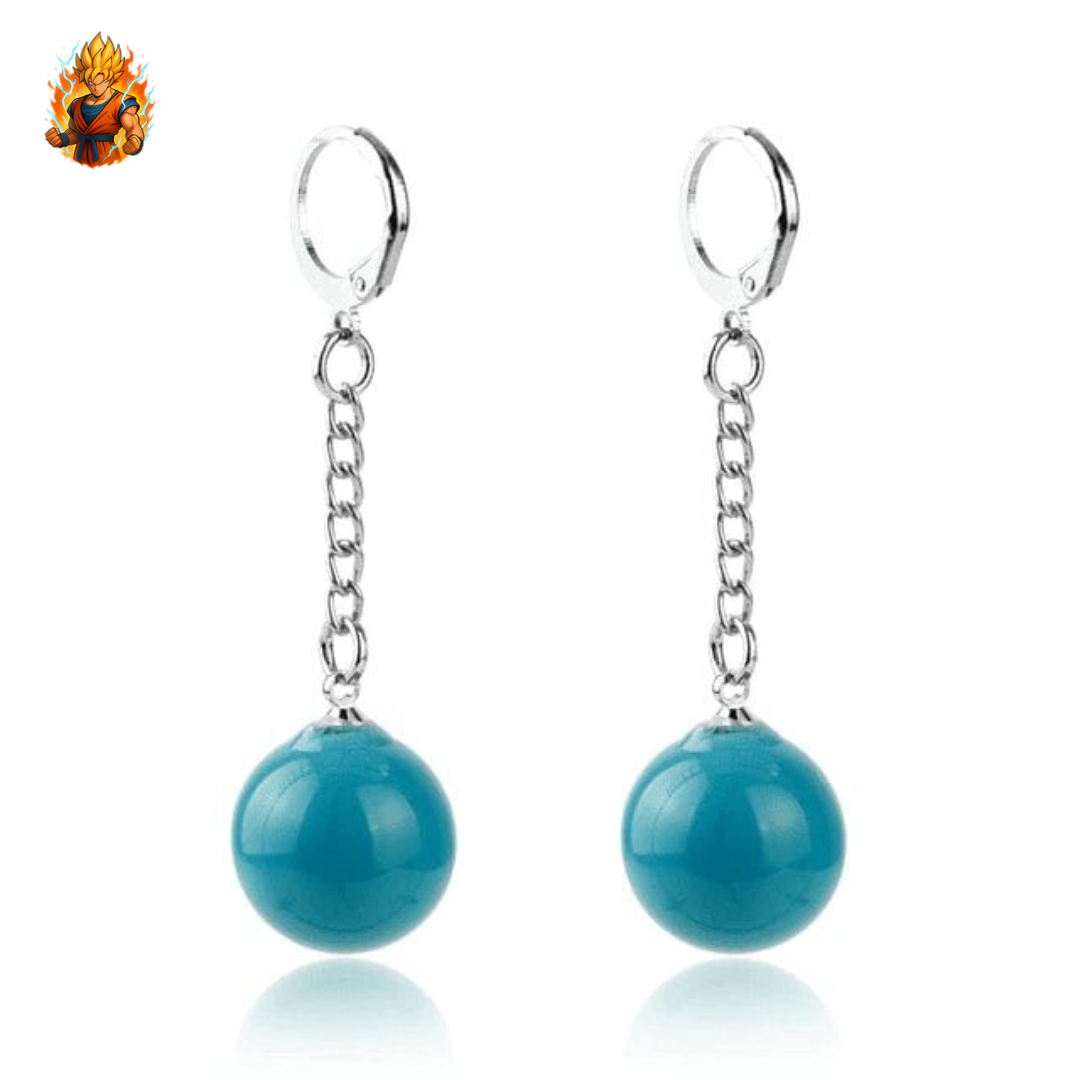 Boucles d'oreilles Potalas bleues - Dragon Ball Z