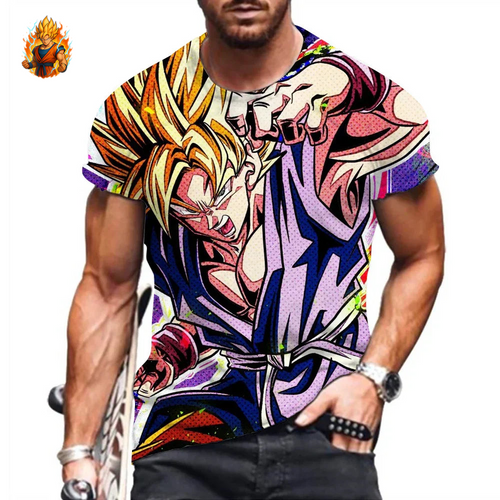 T-Shirt dans le style manga Dragon Ball Goku-Ma boutique
