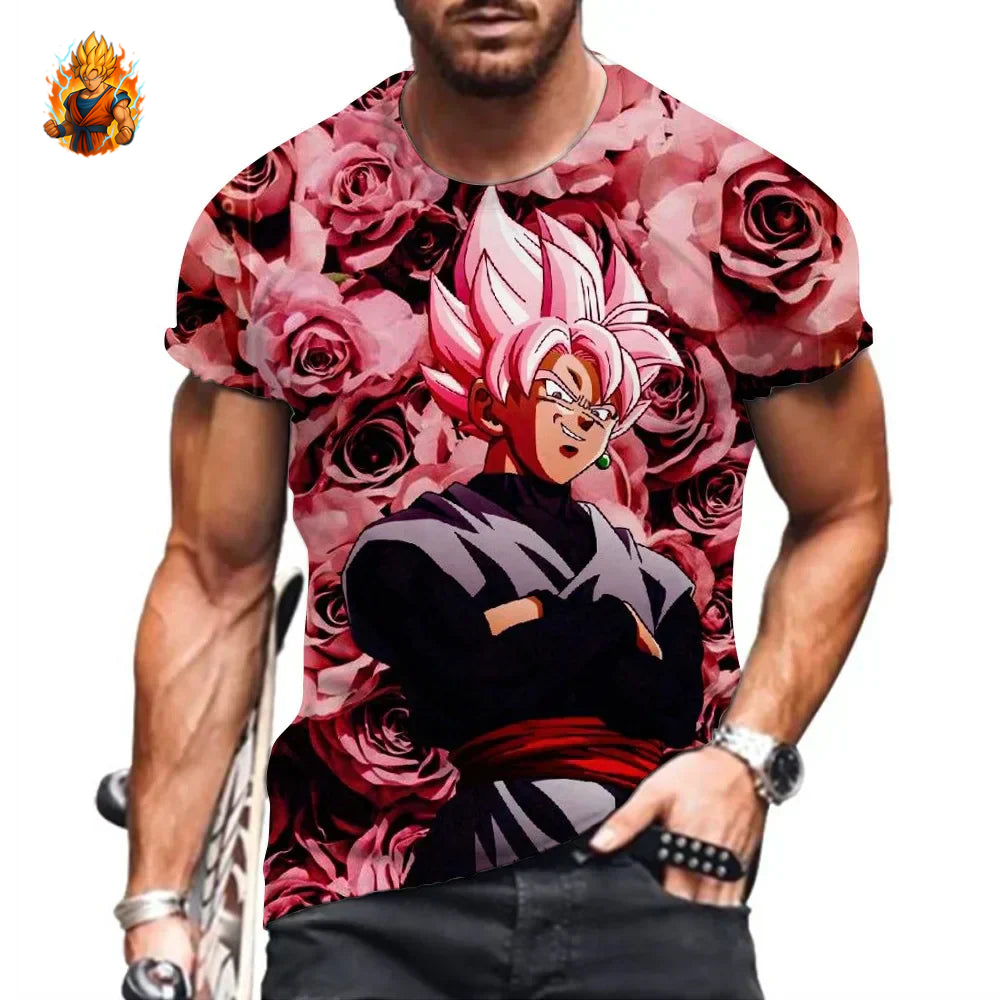 Dragon Ball Goku Rose Rose T-Shirt-Ma boutique