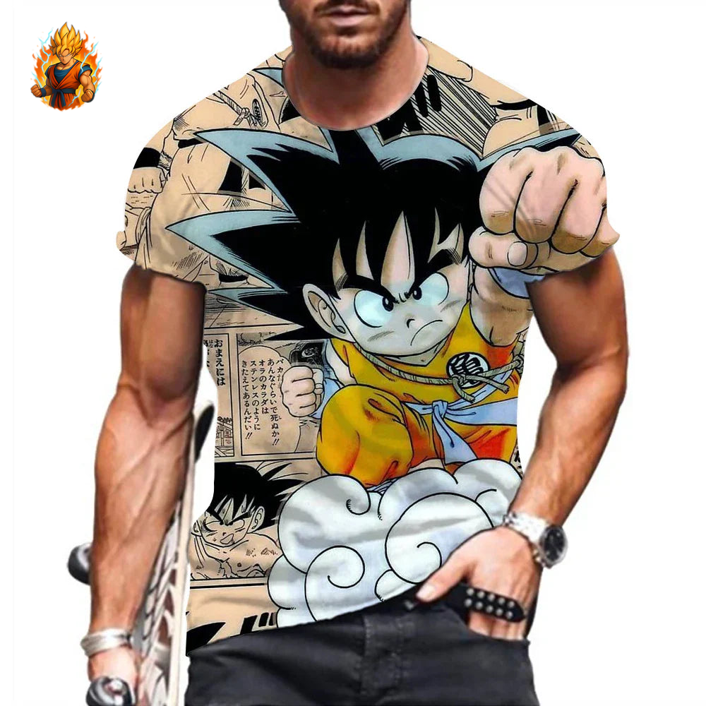 Dragon Ball Goku Petit Manga T-Shirt-Ma boutique