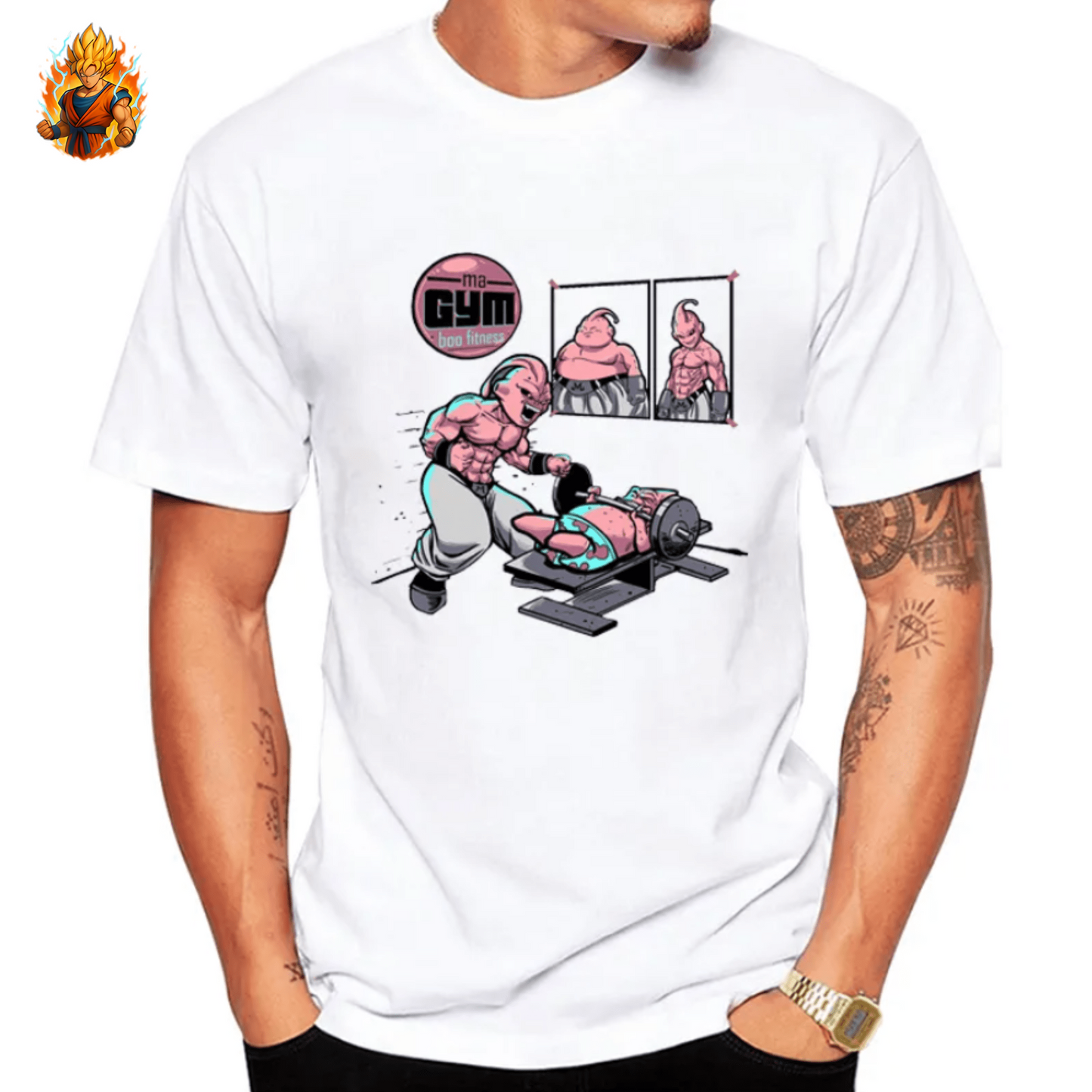 T-shirt de musculation Dragon Ball Buu-Ma boutique