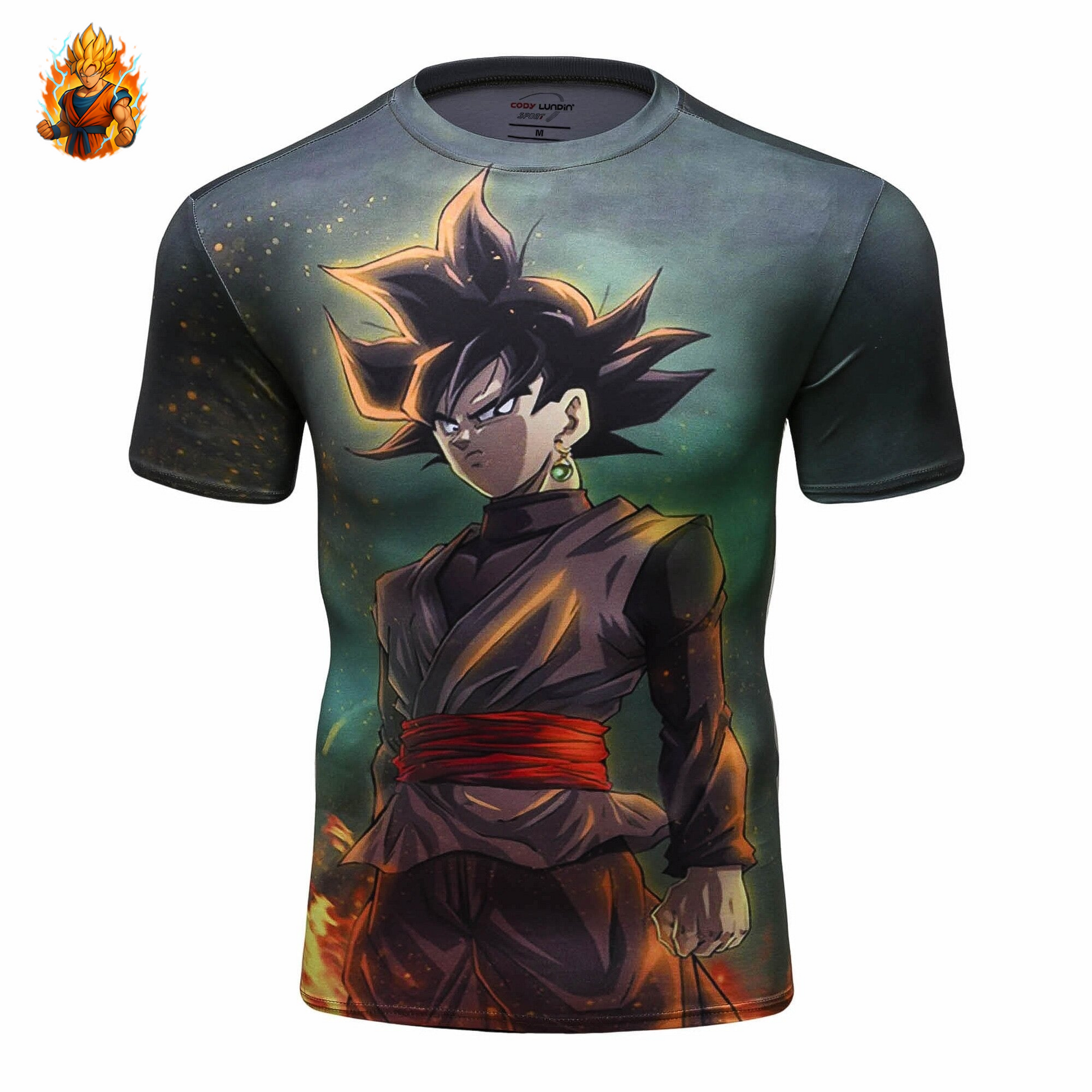 Schwarzes T-Shirt „Dragon Ball Super Goku“-Ma boutique
