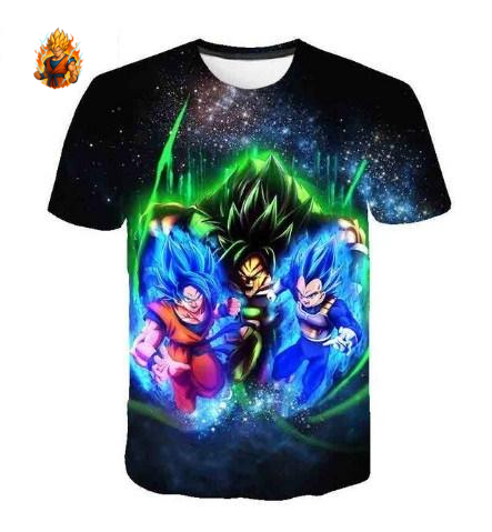 T-Shirt Dragon Ball Super Goku & Vegeta vs Broly-Ma boutique