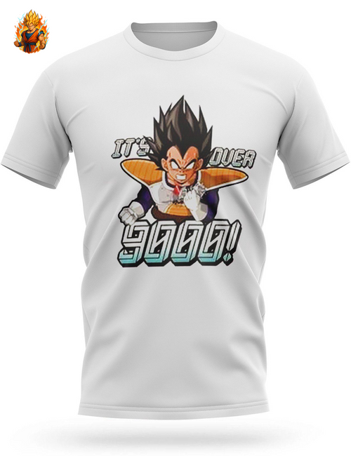 Dragon Ball Z Vegeta Plus de 9000 T-shirt-Ma boutique