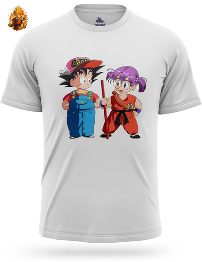 Dragon Ball Goku et Arale T-shirt-Ma boutique