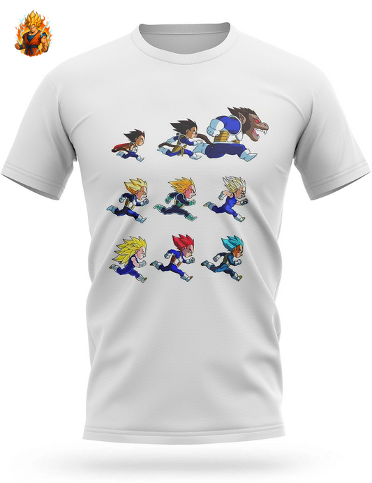 T-Shirt Dragon Ball Transformations Vegeta-Ma boutique