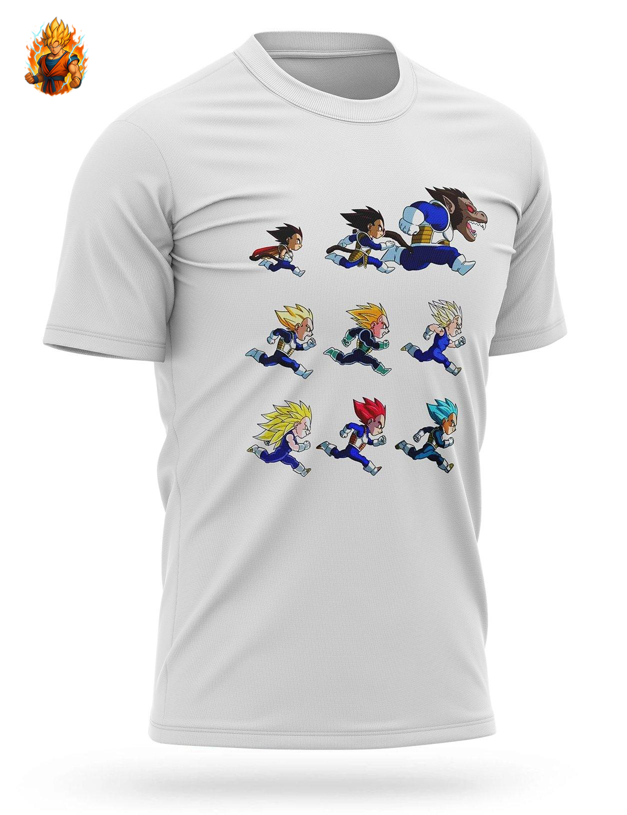 T-Shirt Dragon Ball Transformations Vegeta