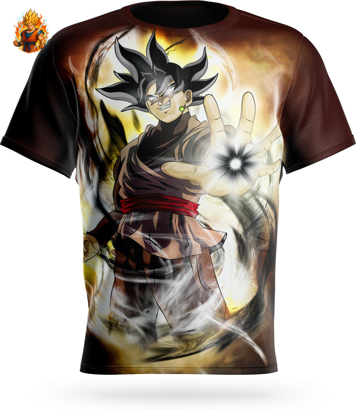 Dragon Ball Super Goku T-shirt noir de destruction
