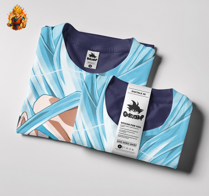 Dragon Ball Gohan SSJ T-shirt bleu