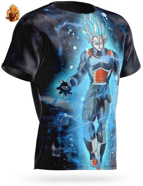 Dragon Ball Vegeto Super Saiyajin T-shirt bleu-Ma boutique