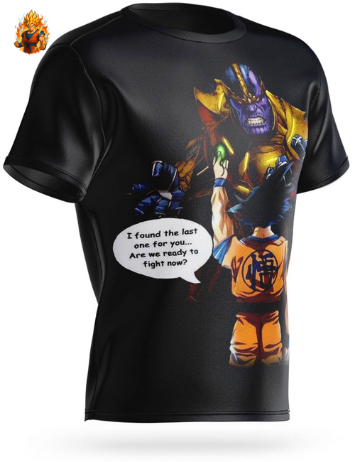 T-Shirt Dragon Ball Goku vs Thanos-Ma boutique