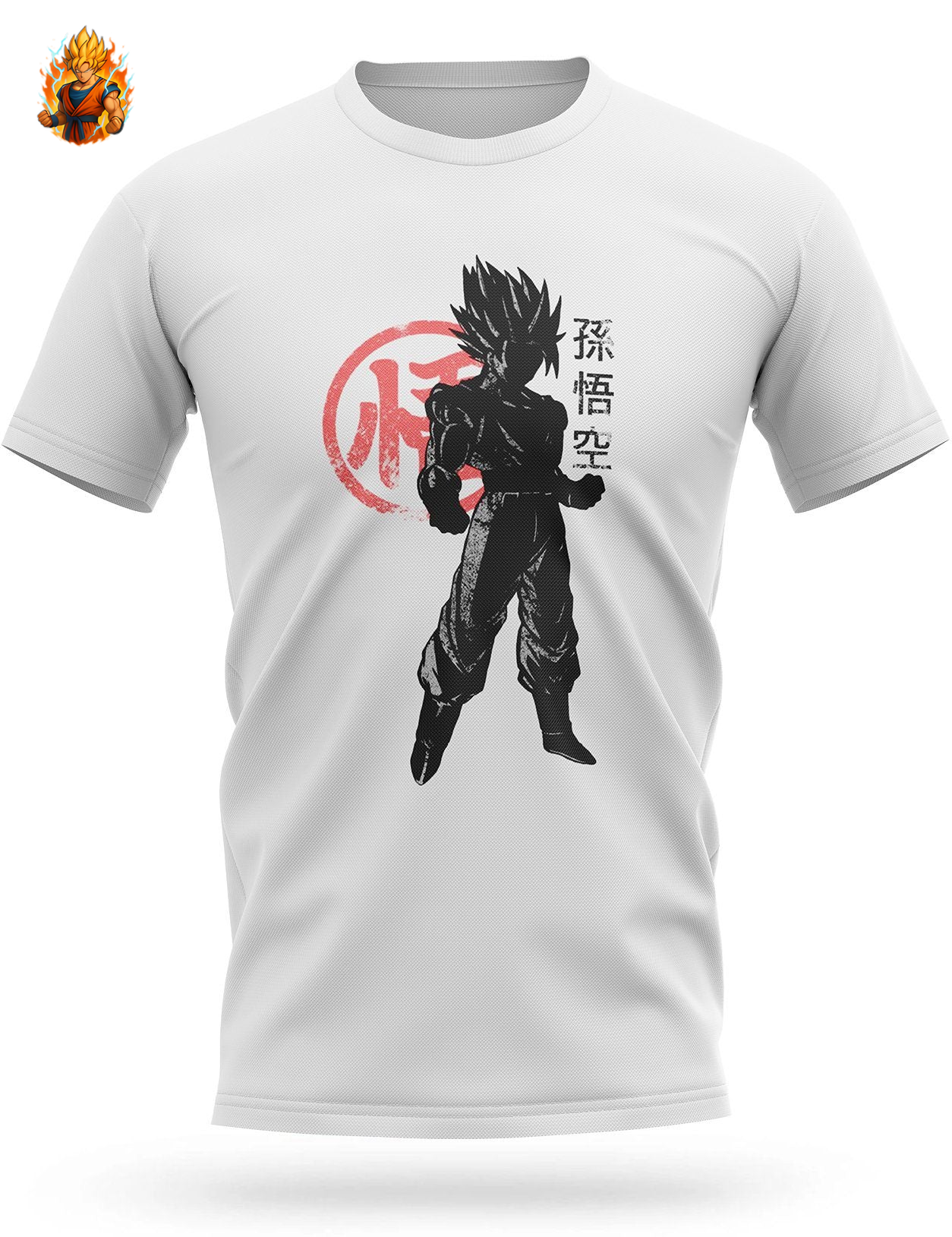 T-Shirt Dragon Ball Goku Kanji Go (en anglais)-Ma boutique