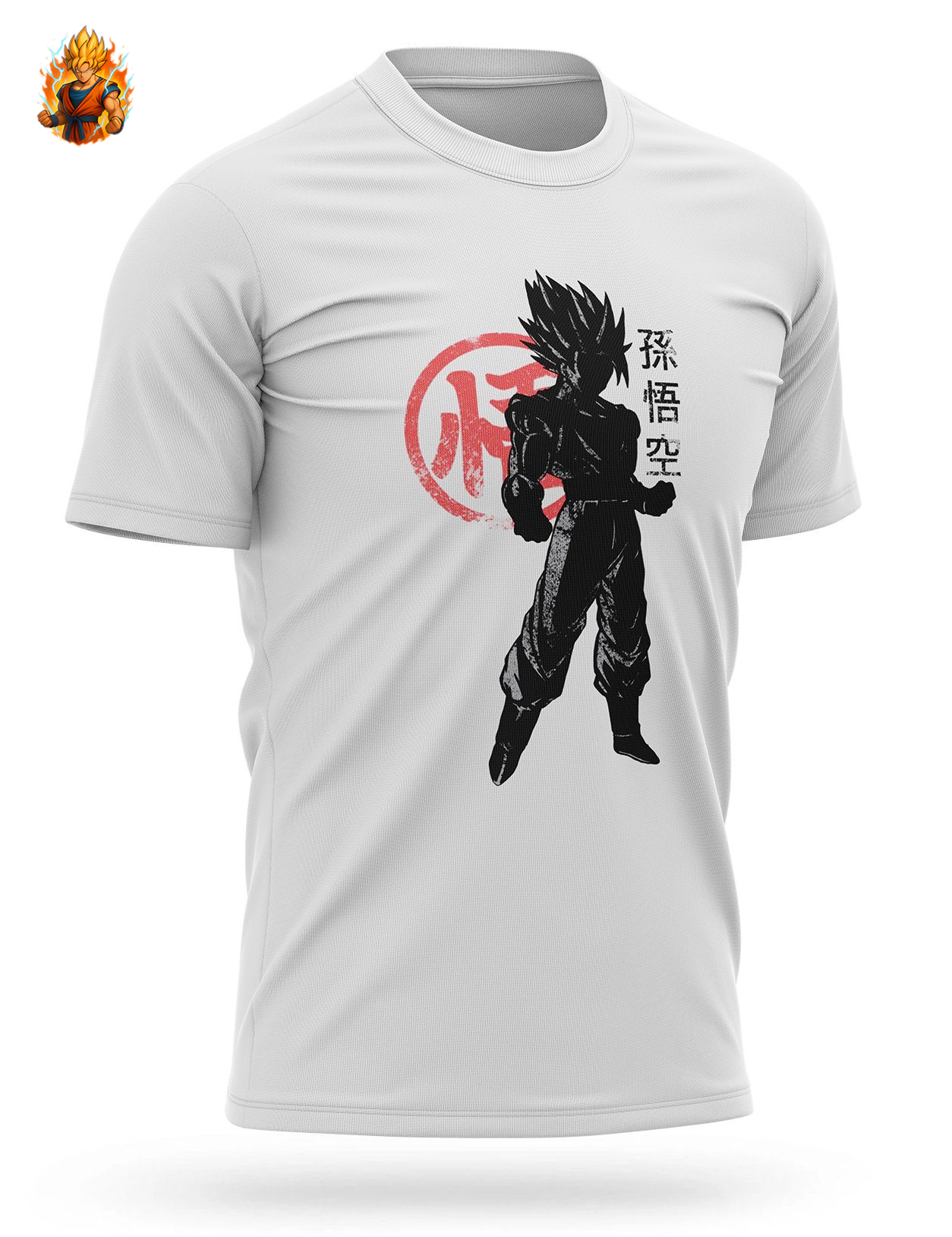 T-Shirt Dragon Ball Goku Kanji Go (en anglais)