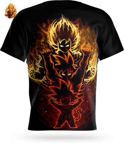T-Shirt Dragon Ball Son Goku Evolution