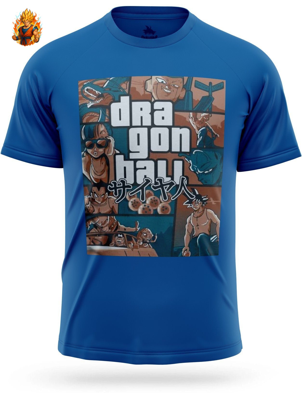 T-Shirt Dragon Ball Z Grand Theft Auto (GTA)