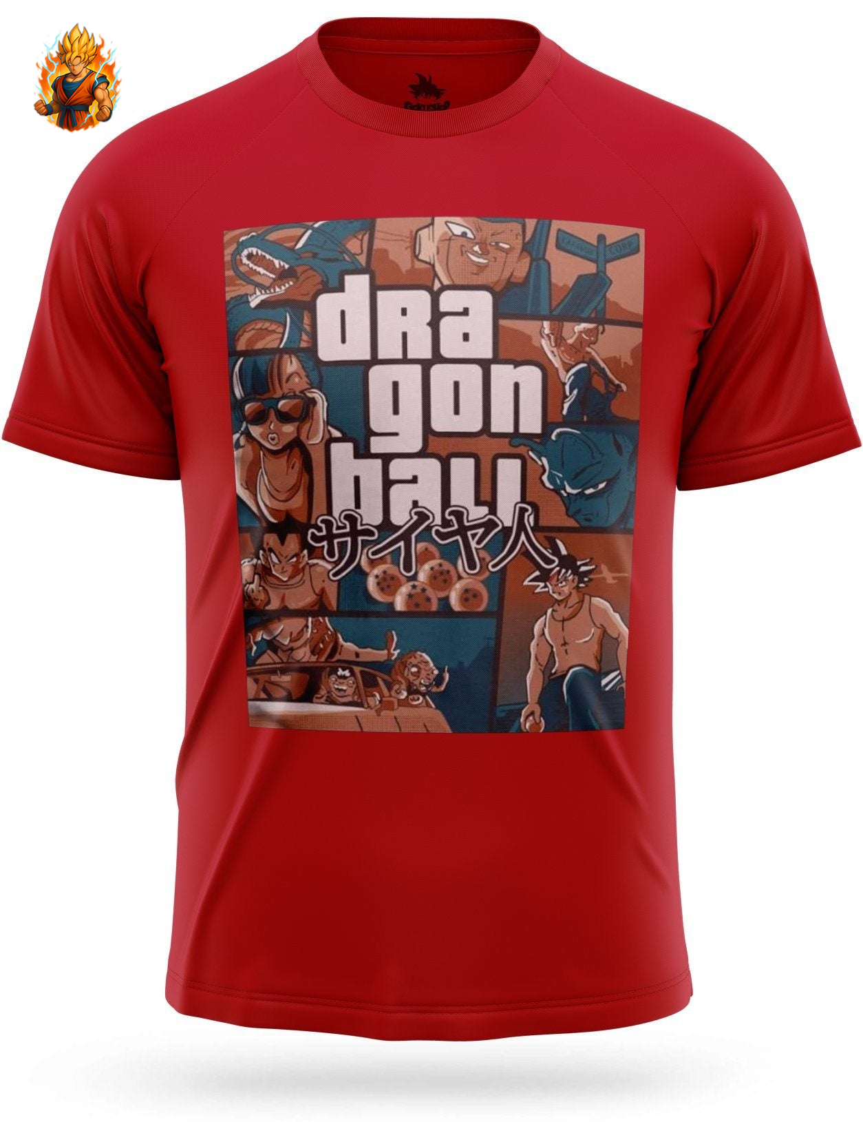 T-Shirt Dragon Ball Z Grand Theft Auto (GTA)