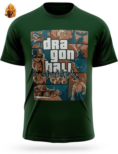 T-Shirt Dragon Ball Z Grand Theft Auto (GTA)