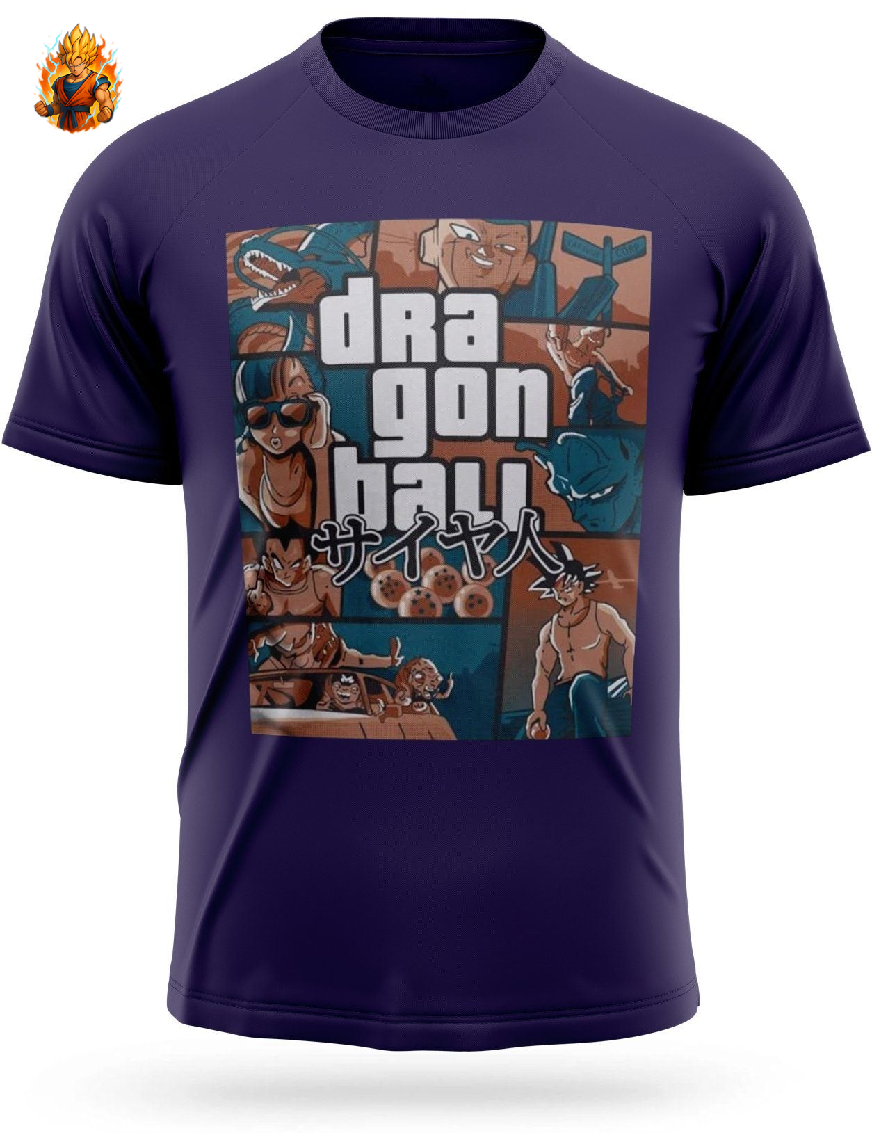 T-Shirt Dragon Ball Z Grand Theft Auto (GTA)