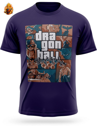 T-Shirt Dragon Ball Z Grand Theft Auto (GTA)