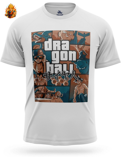 T-Shirt Dragon Ball Z Grand Theft Auto (GTA)