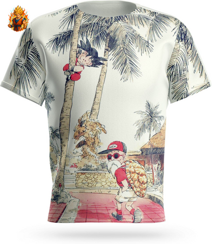 Dragon Ball Goku et Maître Roshi T-shirt