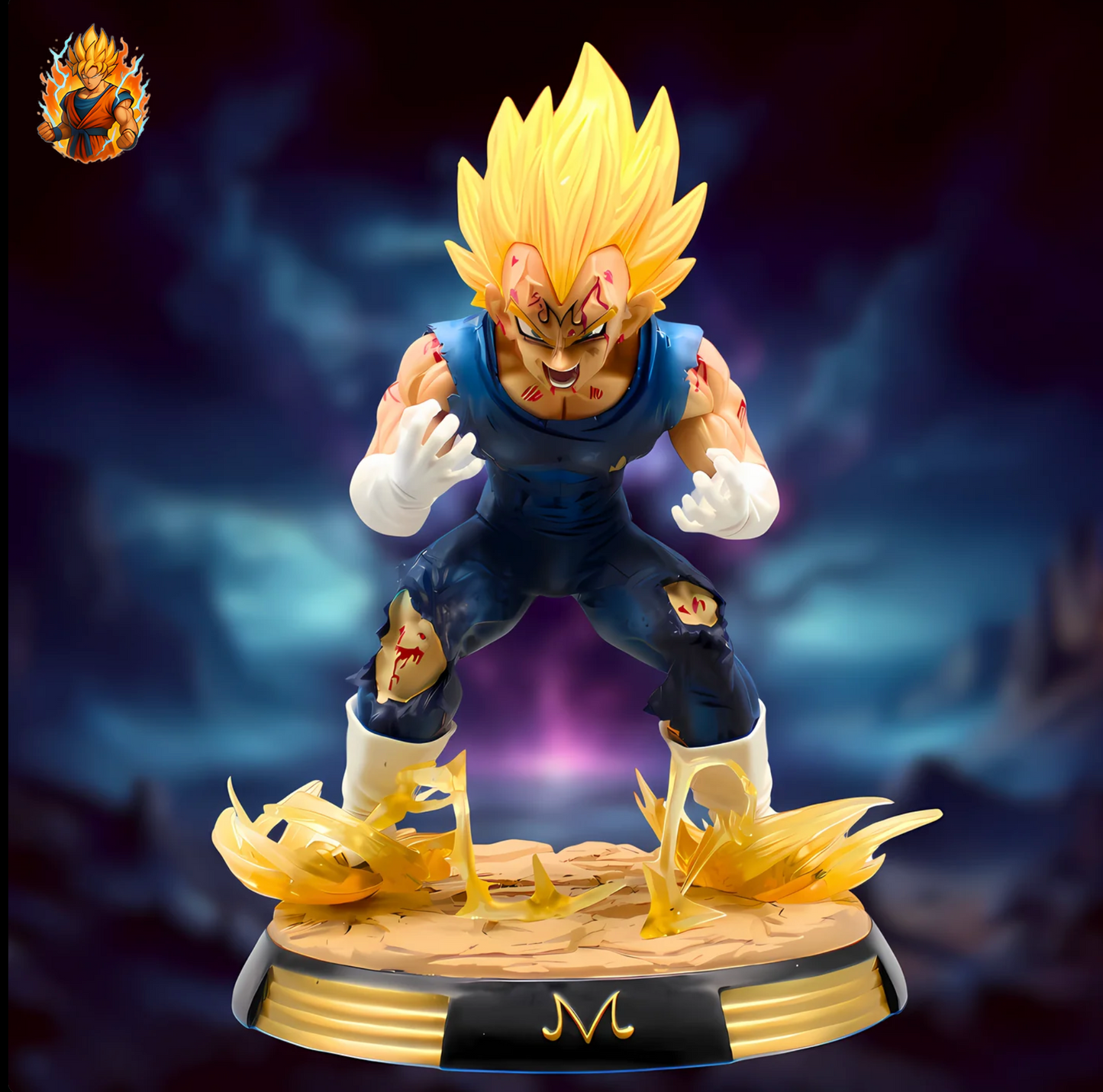 DBZ Majin Vegeta Rage Saiyajin Figurine