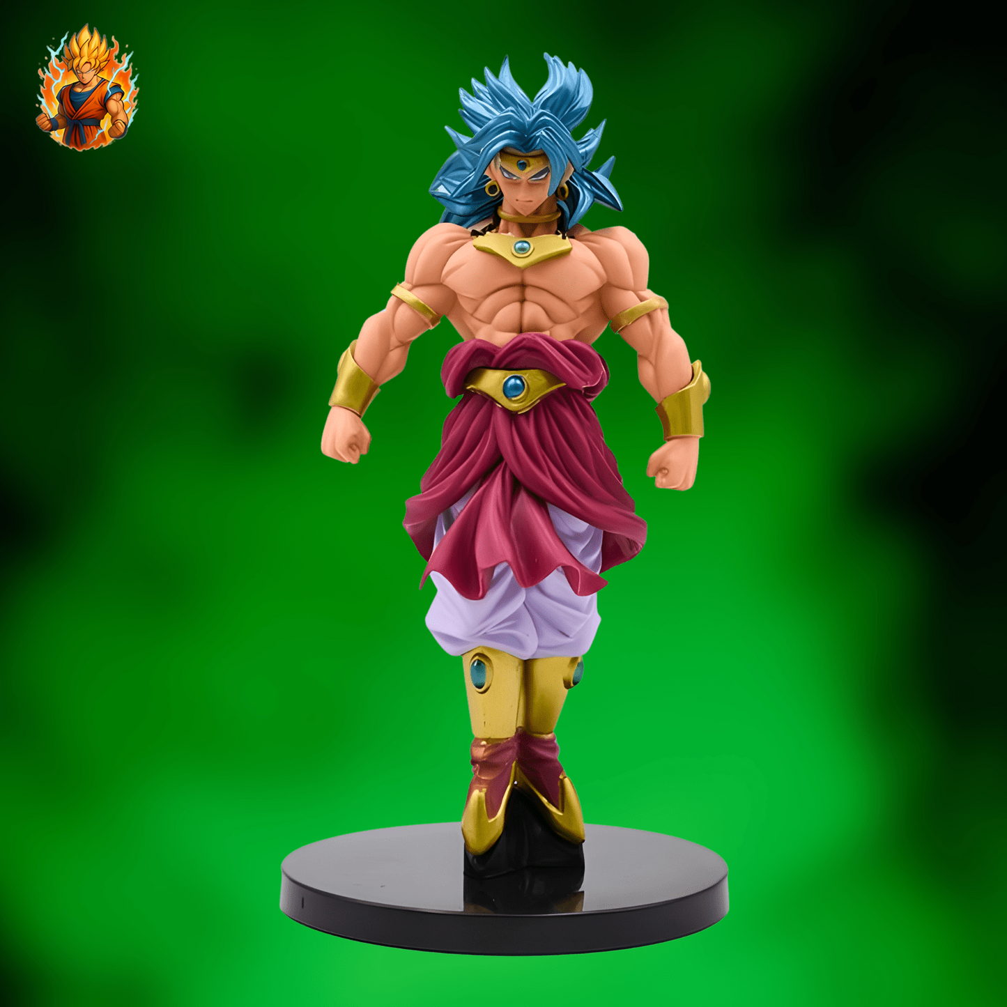 DBZ Broly Super Saiyan Figurinee Bleue