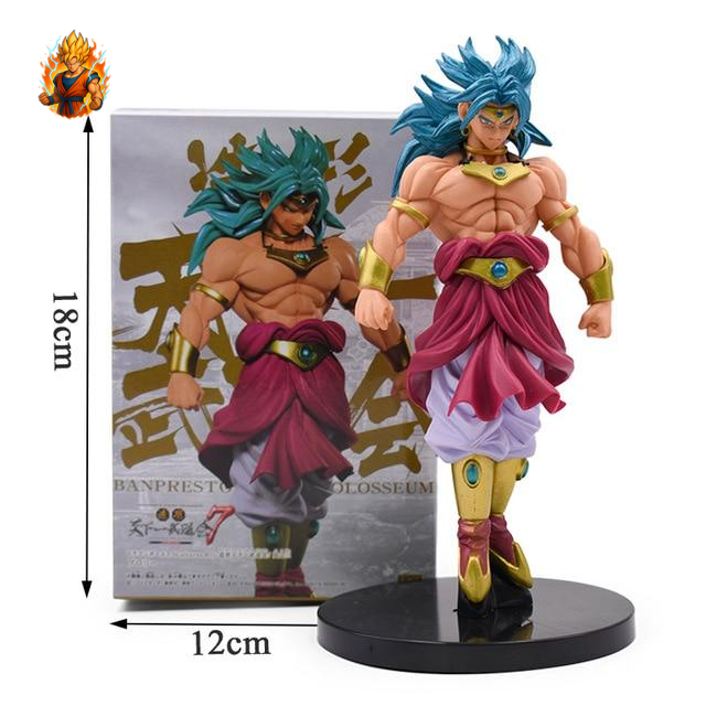 DBZ Broly Super Saiyan Figurinee Bleue