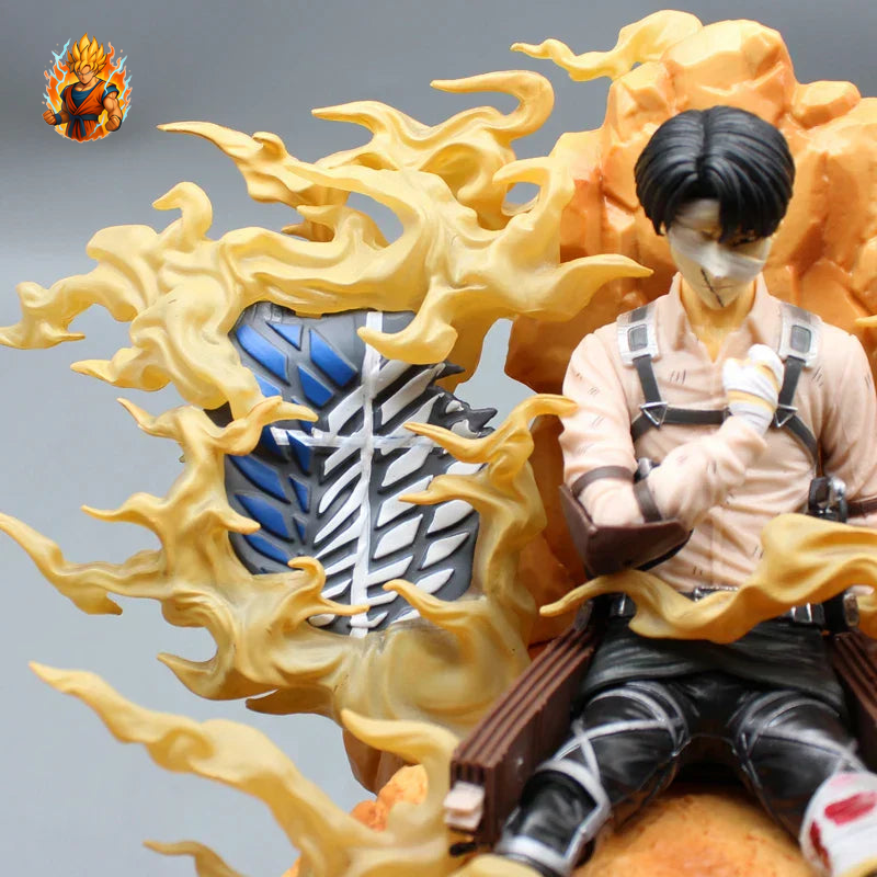 Figurine Attack on Titan - Levi est assis, blessé