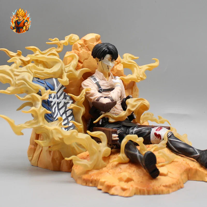 Figurine Attack on Titan - Levi est assis, blessé