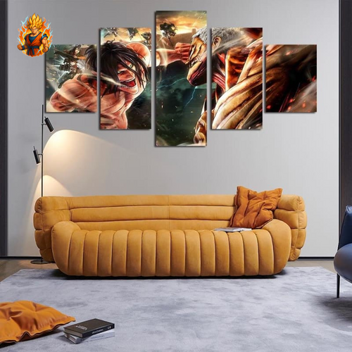 Eren vs Reiner Tisch - Attaque sur Titan-Ma boutique