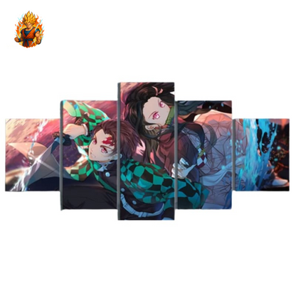 Peintures de Nezuko et Tanjiro - Demon Slayer-Ma boutique