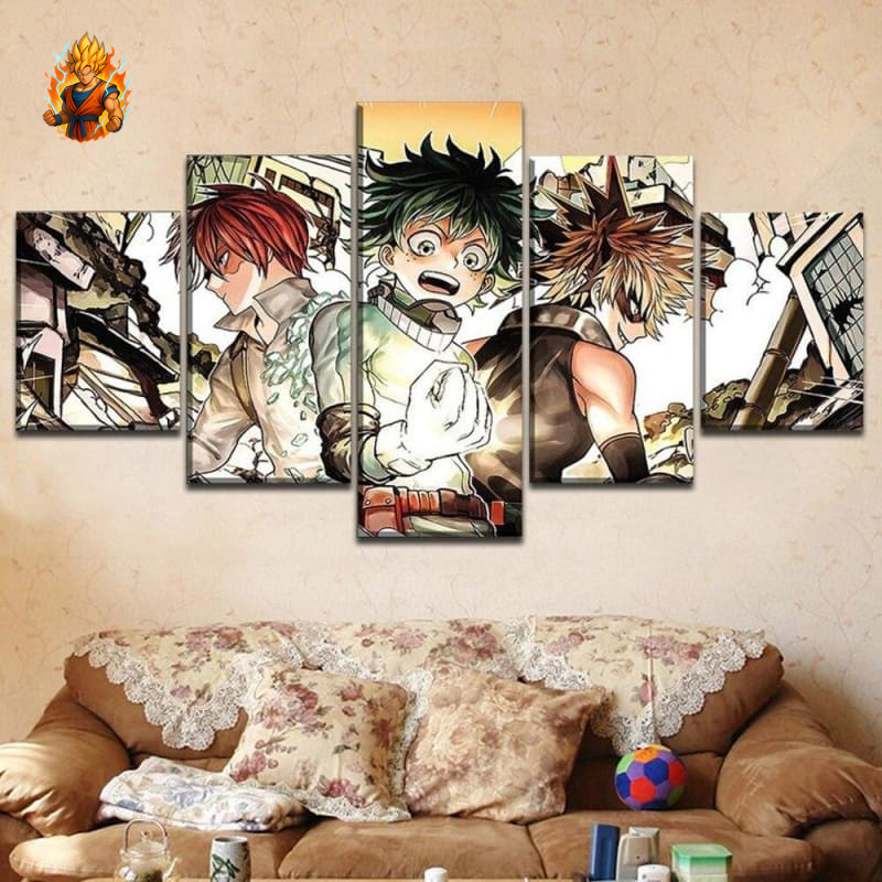 Peintures de Shoto, Izuku et Bakugo - My Hero Academia-Ma boutique