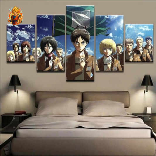 Carte d'aperçu du bataillon d'exploration - Attack on Titan-Ma boutique